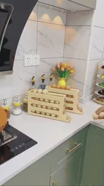 Porta huevos de 4 niveles